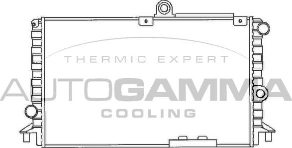 Autogamma 100004 - Радіатор, охолодження двигуна avtolavka.club