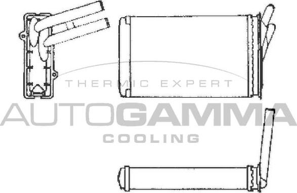 Autogamma 101972 - Теплообмінник, опалення салону avtolavka.club
