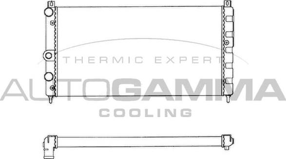 Autogamma 101445 - Радіатор, охолодження двигуна avtolavka.club