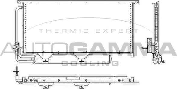 Autogamma 103984 - Конденсатор, кондиціонер avtolavka.club