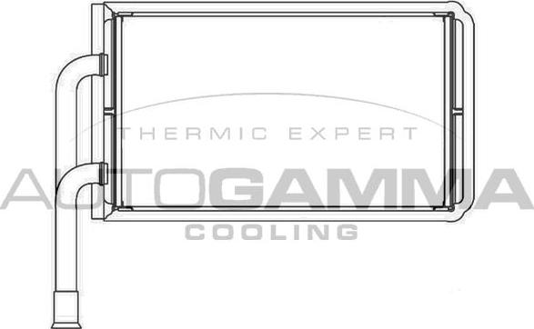Autogamma 103431 - Теплообмінник, опалення салону avtolavka.club