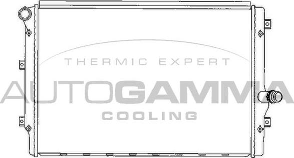 Autogamma 103614 - Радіатор, охолодження двигуна avtolavka.club