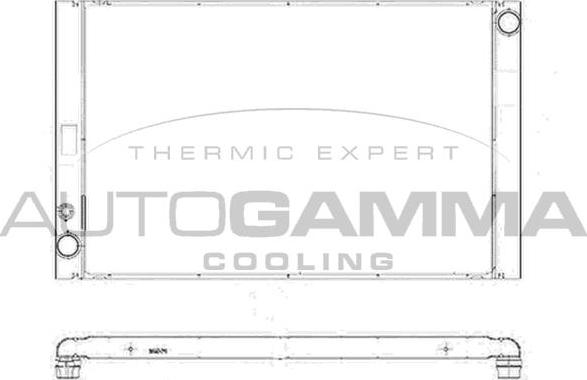 Autogamma 103374 - Радіатор, охолодження двигуна avtolavka.club