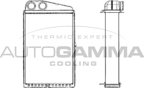 Autogamma 103247 - Теплообмінник, опалення салону avtolavka.club