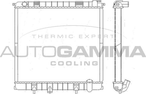 Autogamma 103268 - Радіатор, охолодження двигуна avtolavka.club