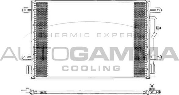 Autogamma 102988 - Конденсатор, кондиціонер avtolavka.club