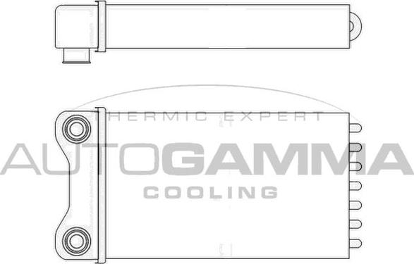 Autogamma 102987 - Теплообмінник, опалення салону avtolavka.club