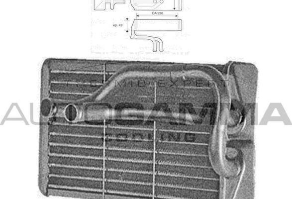 Autogamma 102466 - Теплообмінник, опалення салону avtolavka.club