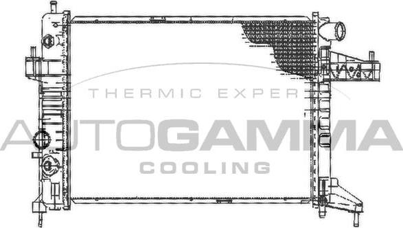 Autogamma 102850 - Радіатор, охолодження двигуна avtolavka.club