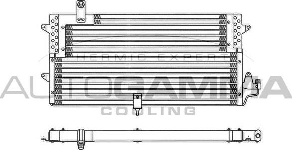 Autogamma 102822 - Конденсатор, кондиціонер avtolavka.club