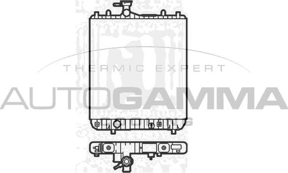 Autogamma 102870 - Радіатор, охолодження двигуна avtolavka.club