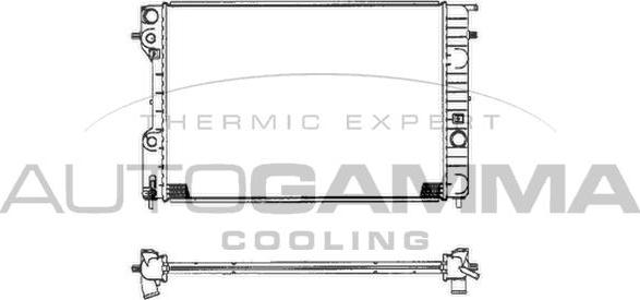 Autogamma 102250 - Радіатор, охолодження двигуна avtolavka.club