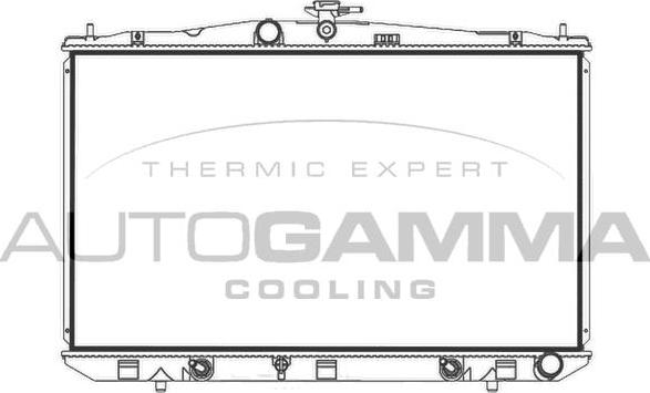 Autogamma 107966 - Радіатор, охолодження двигуна avtolavka.club