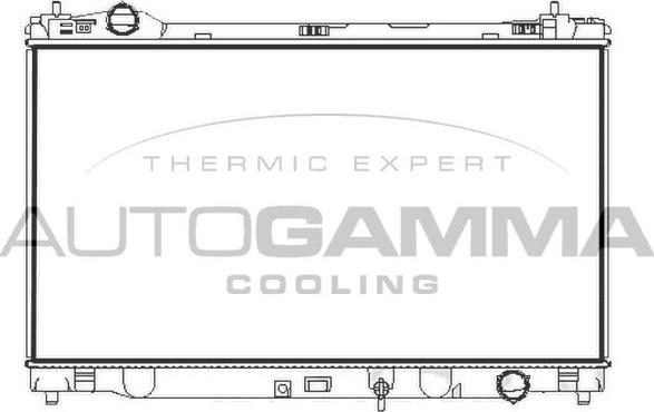 Autogamma 107971 - Радіатор, охолодження двигуна avtolavka.club