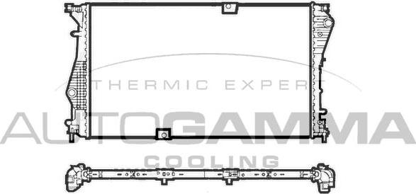 Autogamma 107449 - Радіатор, охолодження двигуна avtolavka.club