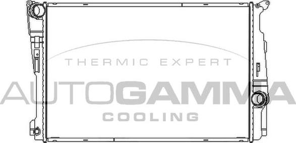 Autogamma 107413 - Радіатор, охолодження двигуна avtolavka.club