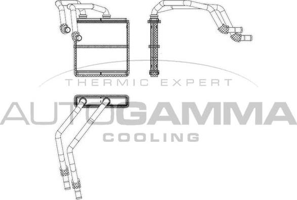 Autogamma 107517 - Теплообмінник, опалення салону avtolavka.club