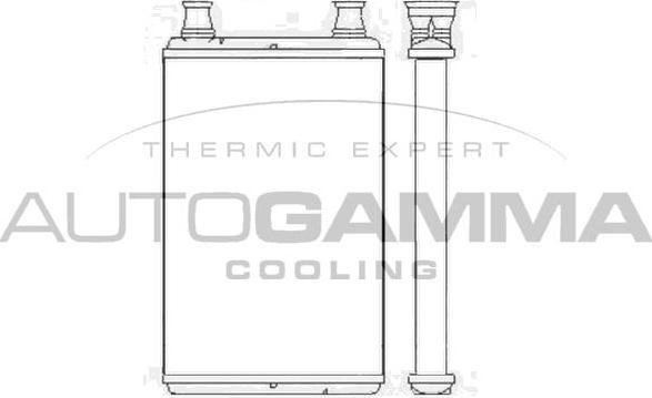 Autogamma 107589 - Теплообмінник, опалення салону avtolavka.club