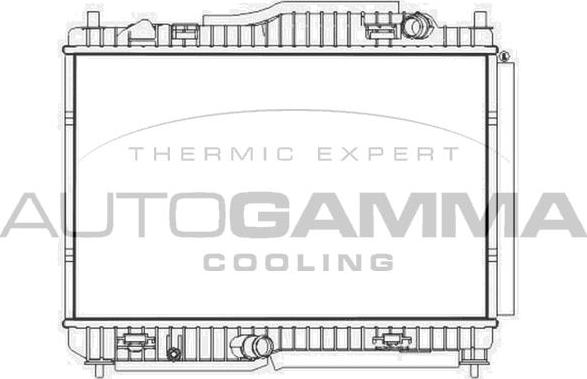 Autogamma 107581 - Радіатор, охолодження двигуна avtolavka.club