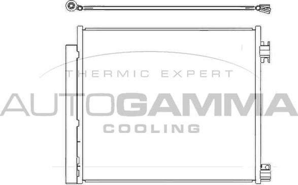 Autogamma 107629 - Конденсатор, кондиціонер avtolavka.club