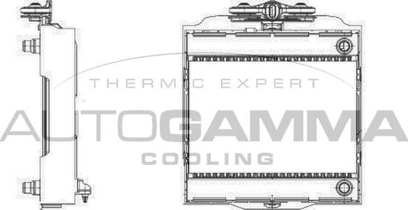 Autogamma 107010 - Радіатор, охолодження двигуна avtolavka.club