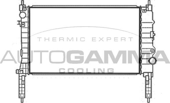 Autogamma 107895 - Радіатор, охолодження двигуна avtolavka.club