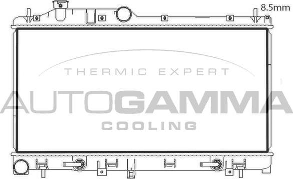 Autogamma 107837 - Радіатор, охолодження двигуна avtolavka.club
