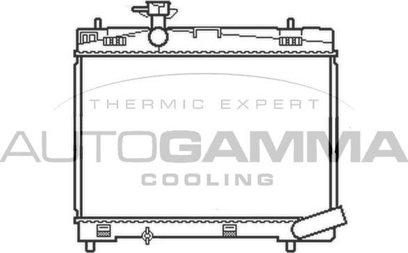 Autogamma 107242 - Радіатор, охолодження двигуна avtolavka.club