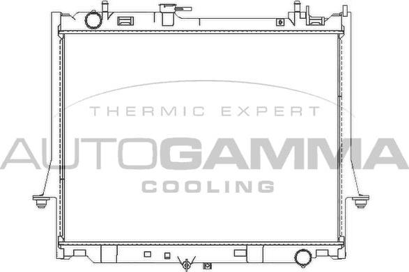 Autogamma 107716 - Радіатор, охолодження двигуна avtolavka.club