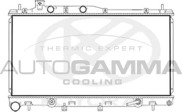 Autogamma 107722 - Радіатор, охолодження двигуна avtolavka.club