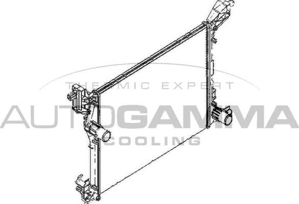 Autogamma 110003 - Радіатор, охолодження двигуна avtolavka.club