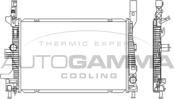 Autogamma 110022 - Радіатор, охолодження двигуна avtolavka.club