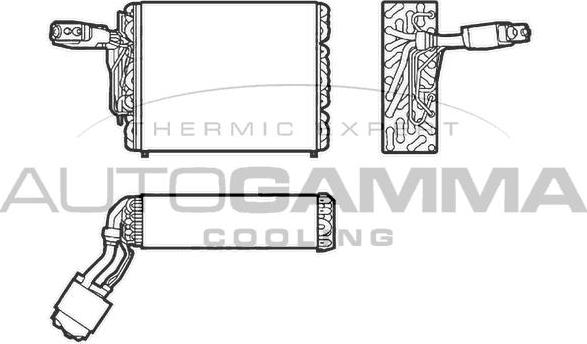 Autogamma 112194 - Випарник, кондиціонер avtolavka.club