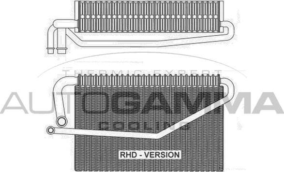 Autogamma 112165 - Випарник, кондиціонер avtolavka.club