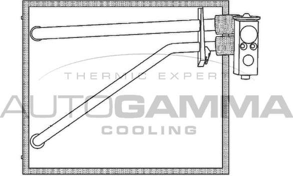 Autogamma 112109 - Випарник, кондиціонер avtolavka.club