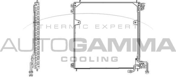 Autogamma 304514 - Конденсатор, кондиціонер avtolavka.club