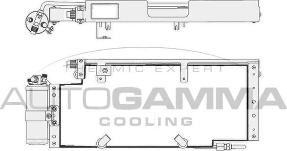 Autogamma 304776 - Конденсатор, кондиціонер avtolavka.club