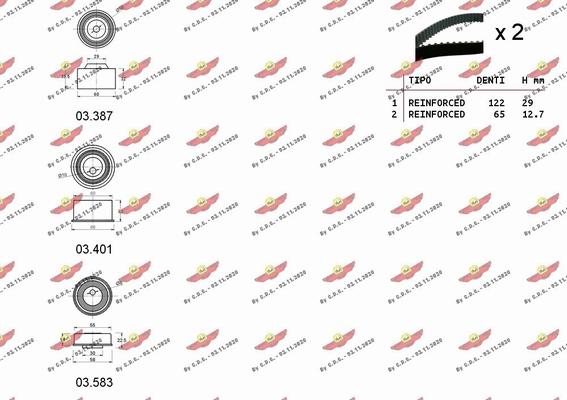 Autokit 04.5458 - Комплект ременя ГРМ avtolavka.club