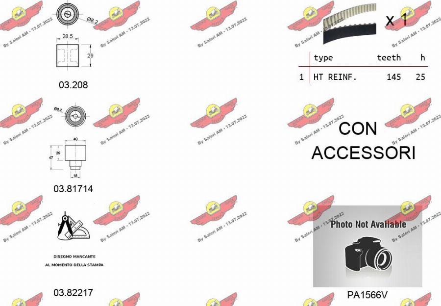 Autokit 04.5477PA2 - Водяний насос + комплект зубчатого ременя avtolavka.club