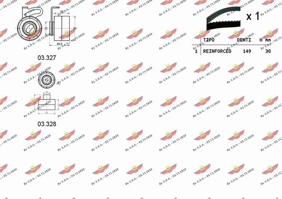 Autokit 04.5195 - Комплект ременя ГРМ avtolavka.club