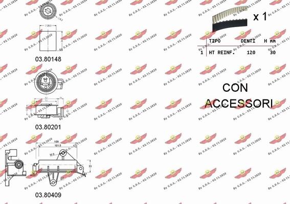 Autokit 04.5130 - Комплект ременя ГРМ avtolavka.club