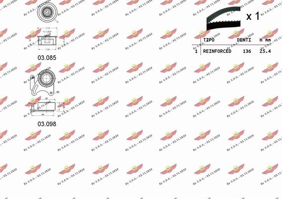 Autokit 04.5176 - Комплект ременя ГРМ avtolavka.club