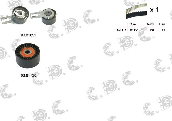 Autokit 04.5358 - Комплект ременя ГРМ avtolavka.club