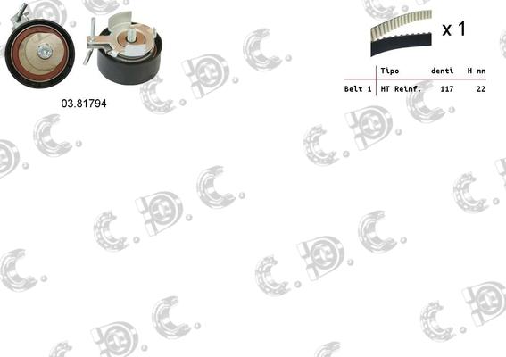 Autokit 04.5353 - Комплект ременя ГРМ avtolavka.club