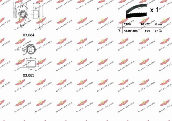 Autokit 04.5324 - Комплект ременя ГРМ avtolavka.club