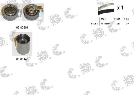 Autokit 04.5321 - Комплект ременя ГРМ avtolavka.club