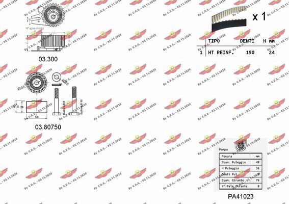 Autokit 04.5282PA - Водяний насос + комплект зубчатого ременя avtolavka.club