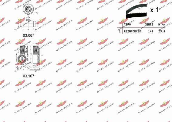 Autokit 04.5226 - Комплект ременя ГРМ avtolavka.club