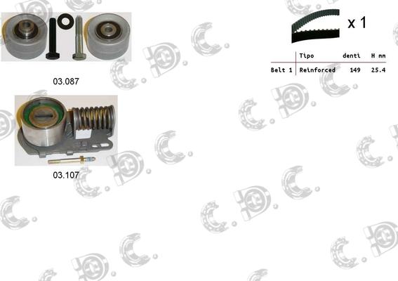 Autokit 04.5227 - Комплект ременя ГРМ avtolavka.club