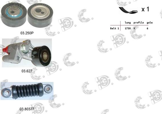 Autokit 06.0094 - Поликлиновий ремінний комплект avtolavka.club